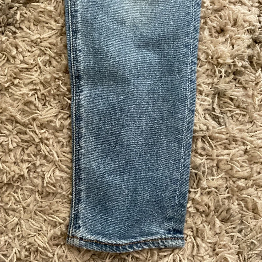 American Eagle Stretch Light Wash High Rise Slim Straight Jeans Size 0 Regular
